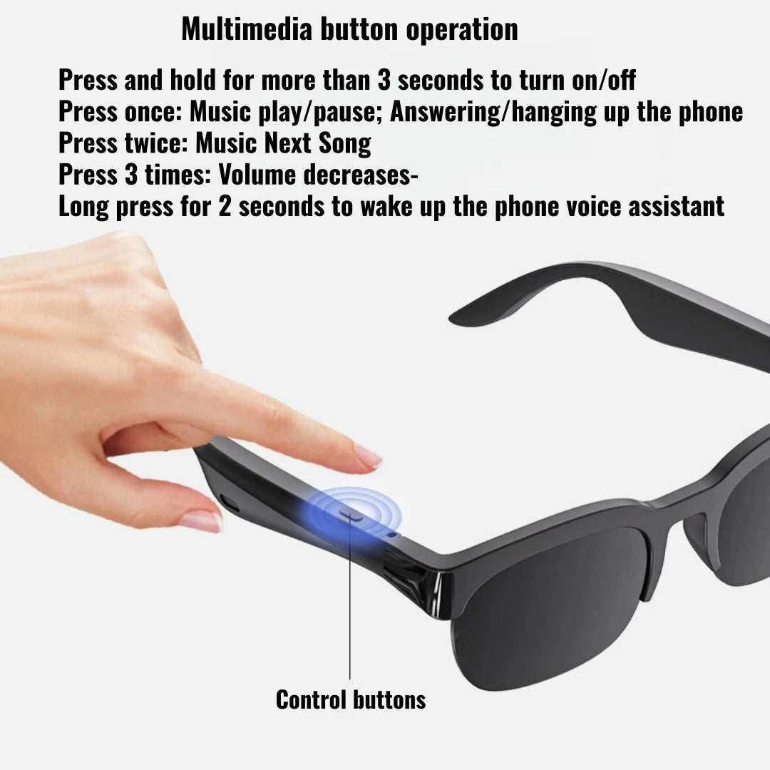 Smart Wireless V5 3 Sunglasses Multifunctional Glasses Calling Music