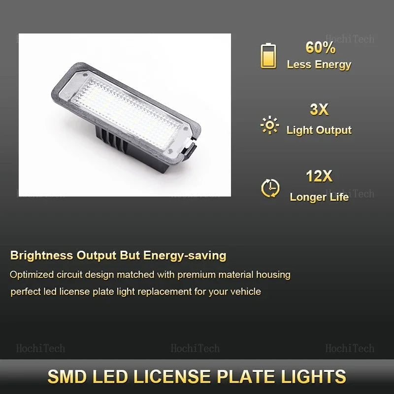 LED License Number Plate Light Lamp VW Passat B6 CC Eos Golf 4 5 6 7 Zpaxo