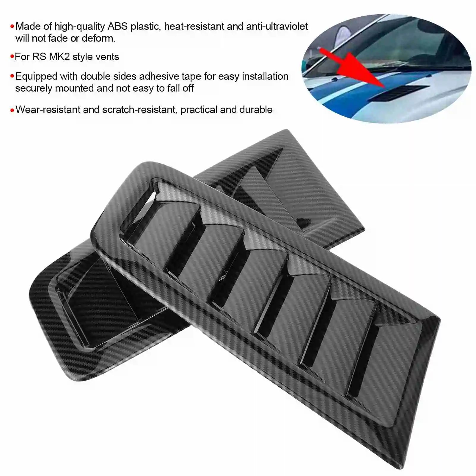 Hood Vents Focus RS MK2 Latest Solid Material Durable Hardened ABS