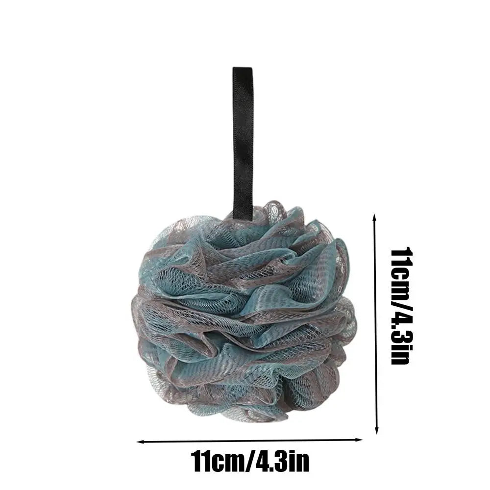 Loofah Mesh Bath Sponge – Rich Lather Shower Scrubber Loofah Bath Sponge Zpaxo Dark Blue 1PC