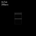 Clear Dual Compartment Ziplock Pouches Secure Jewelry Storage Ideal Zpaxo 4X7cm