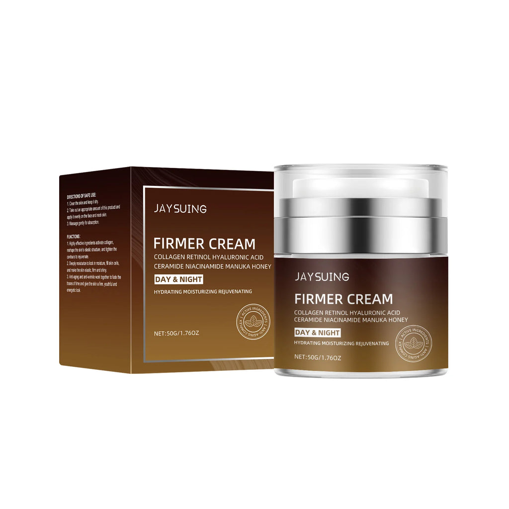 Retinol Collagen Cream Instant Face Lifting Wrinkle Tightening Firming Anti Aging Hyaluronic Acid Day Night Facial Moisturizer Zpaxo 50g boxed