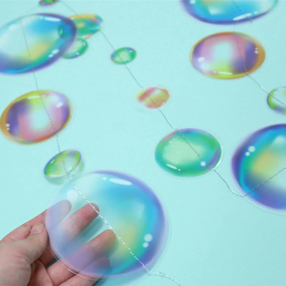 2M Colorful Bubble Garlands Ocean Themed Party Hanging Banner Under