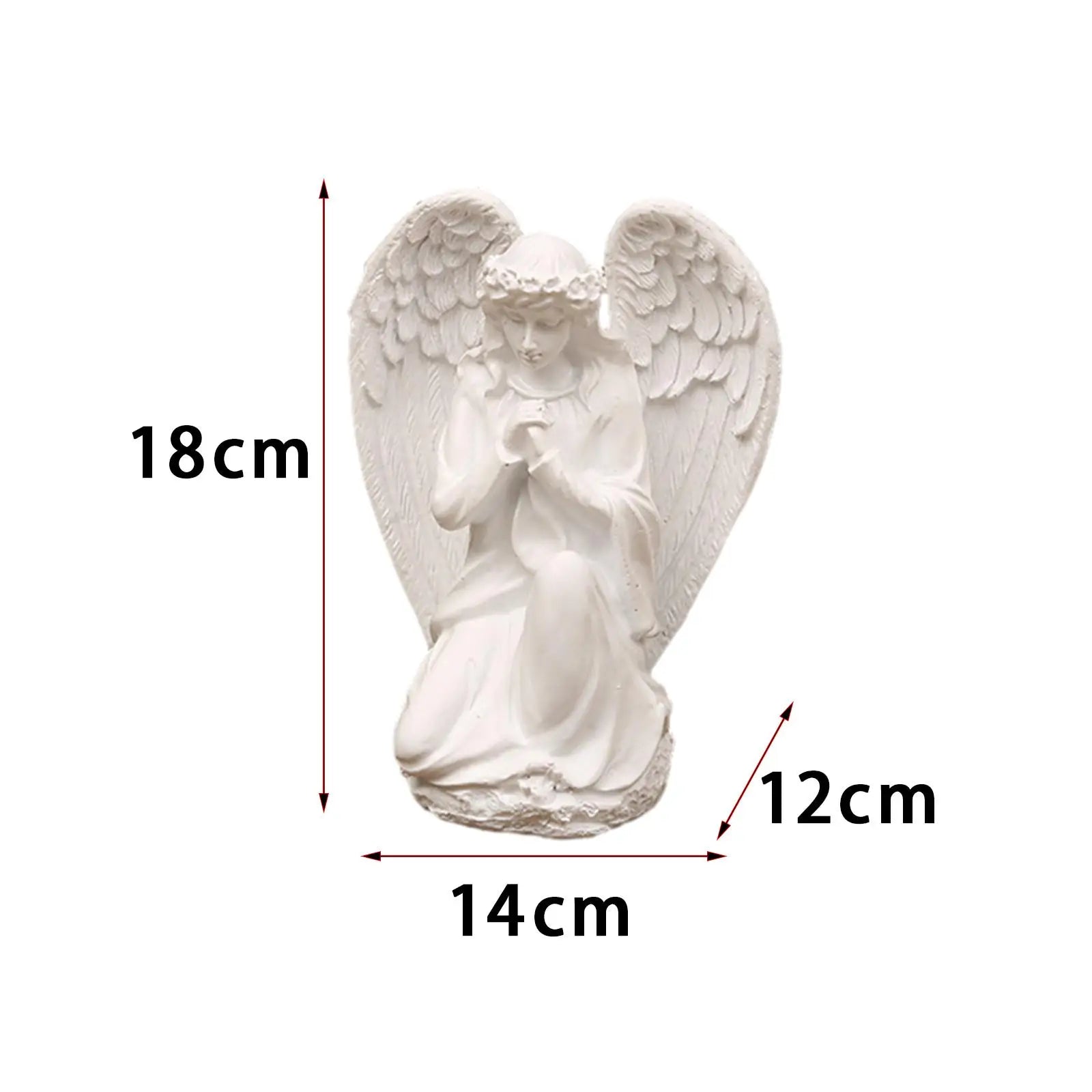 Praying Angel Resin Figurine – Home, Garden & Memorial Statue Angel Resin Figurine Zpaxo