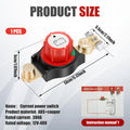 12-48V Top Post Battery Disconnect Switch Safe Car Battery Cut Shut ON Off Kill Switch for 15 to 17 mm Cathode Battery Terminals Zpaxo Red