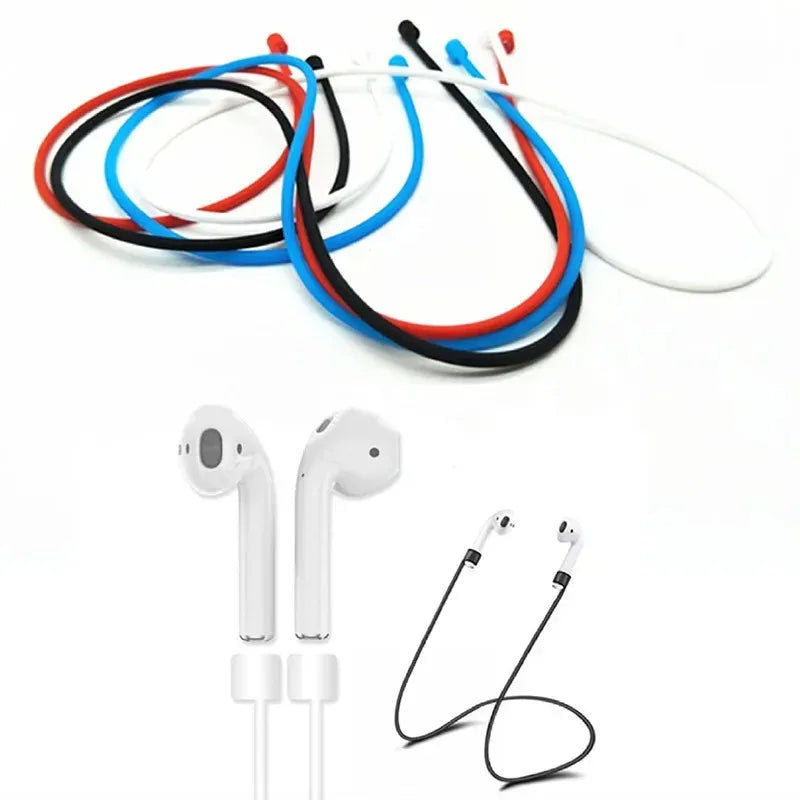 Magnetic Silicone Anti-Lost Neck Strap for AirPods (1–5 Pack)