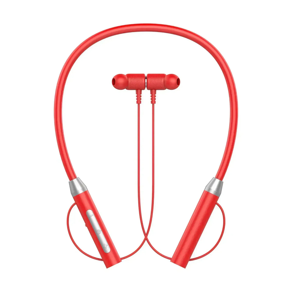 Wireless Headphones Bluetooth Neckband Magnetic Earphones Sport Zpaxo red