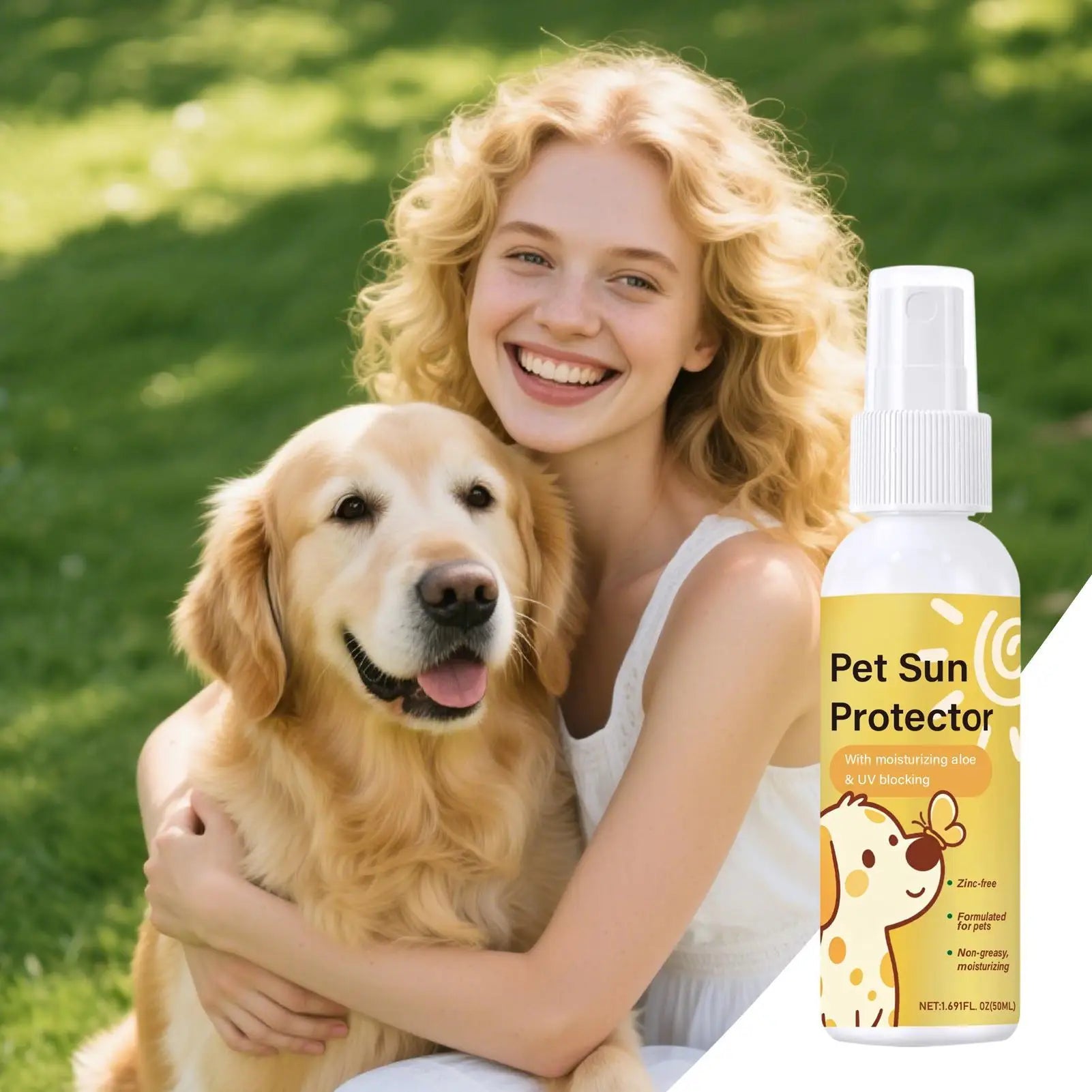 Dog Sunblock Waterproof Sweat-resistant UVA UVB Rays Prevention