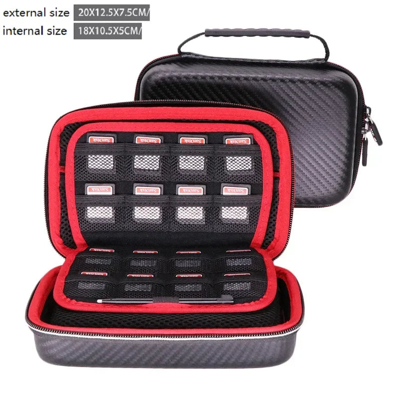 Power Bank Hard Drive Disk Storage Carrying Case Bag Nintendo Zpaxo Black