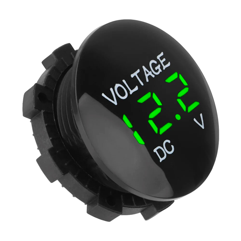 Voltage Meter Tester DC 12V-24V Car Auto Motorcycle Boat Mini Digital Zpaxo green