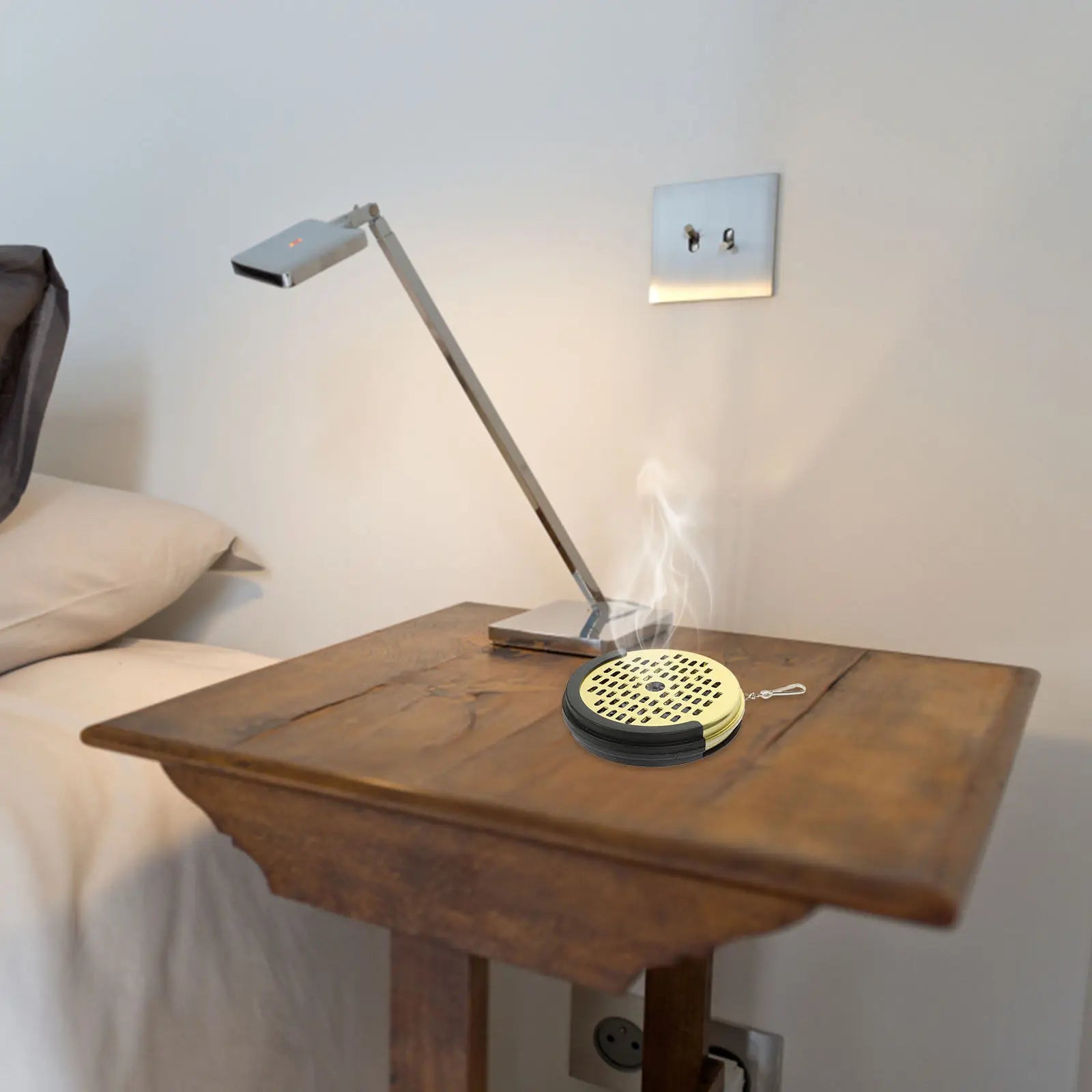 Metal Burner Case Portable Lidded Hollow Incense Holder Fireproofing