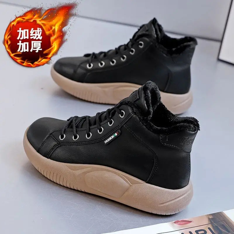 CINESSD Version High-top Shoes Female Students Trend Casual Running Zpaxo