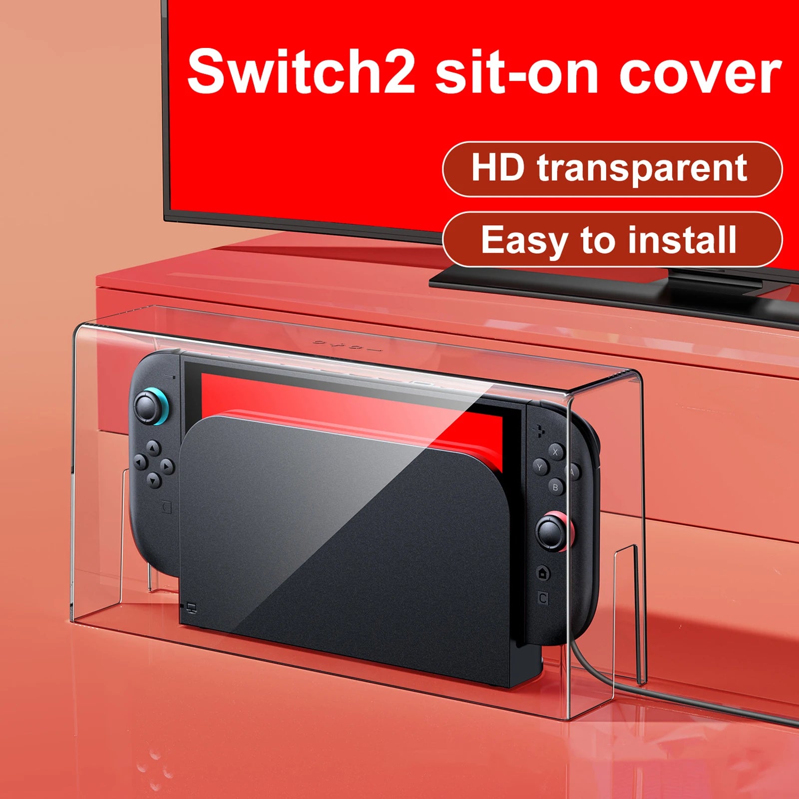 New HD Dustproof Protective Shell for Nintendo Switch 2 Moisture-proof Transparent Display Storage Case for Gaming Consoles Zpaxo