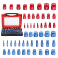 Thread Checker Metric & Imperial & US Nut and Bolt Thread Checker 28 Inch & 24 Metric Thread Gauge Bolt Size Finder for Nut Bolt Zpaxo set B 52pcs