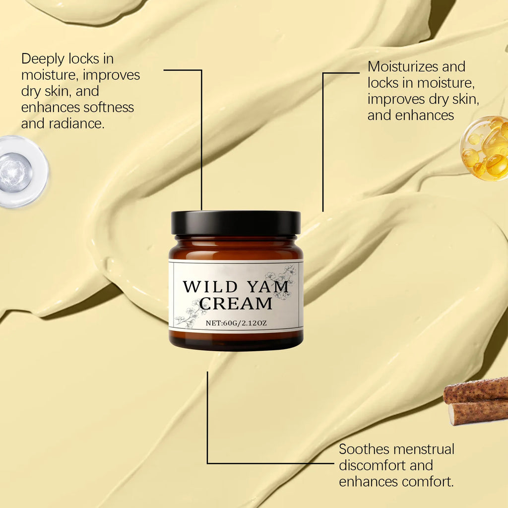 Wild Yam Cream for Menopause Relief & Hormone Balance – 60g Menopause Body Cream Zpaxo