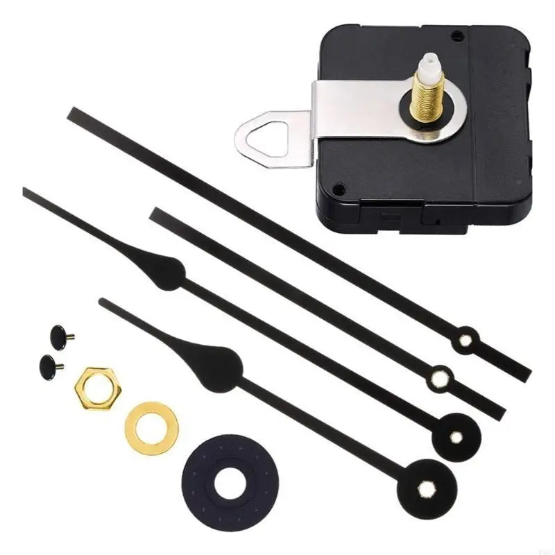 Accuracy Long Shafts Clock Movement 2Pairs Metal Pointers Home Decors