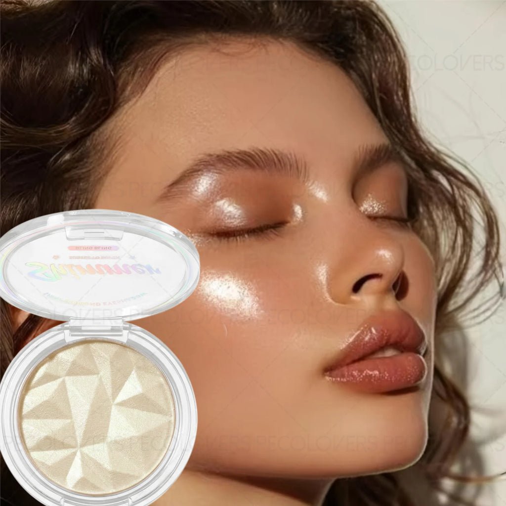 1PC Single-color Galaxy Highlighting Powder, Fine Pearlescent Sparkling Highlighter, Suitable for Face/eyes/body, Waterproof Zpaxo