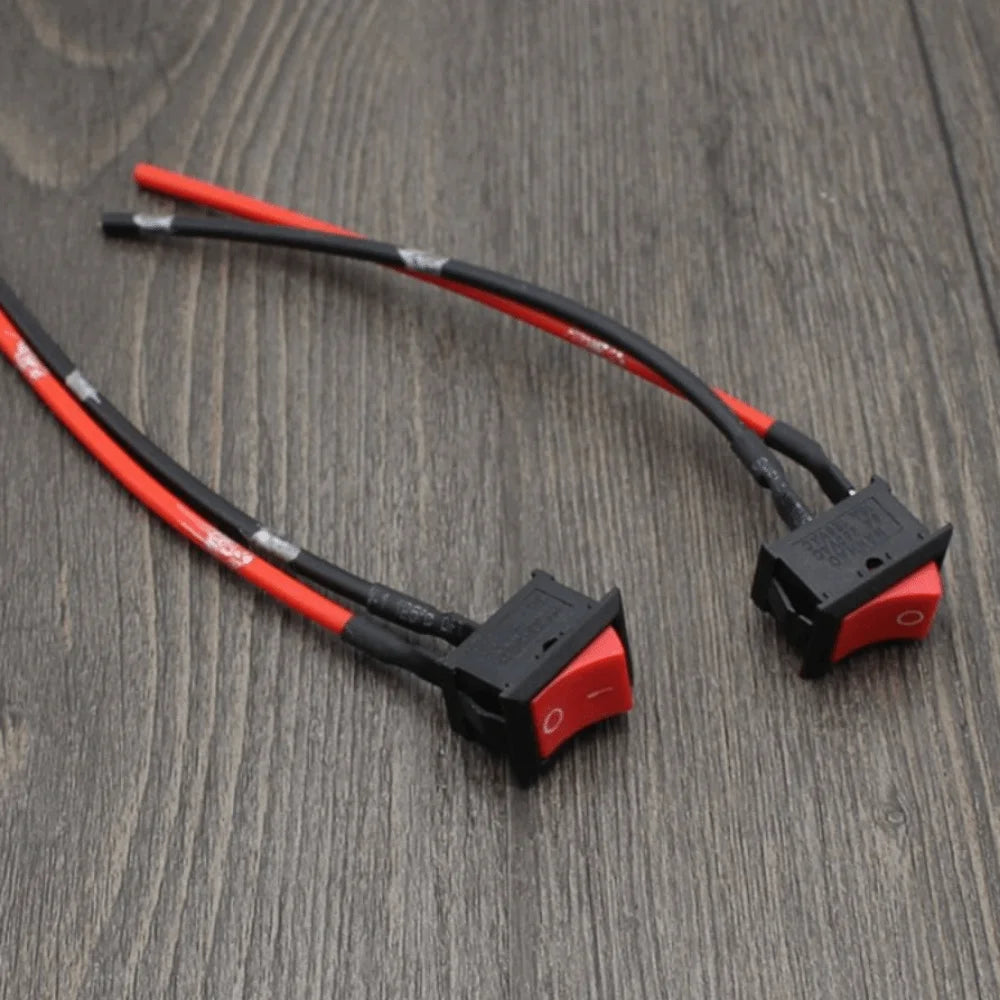 OFF Mini Rocker Switch 2 3 Pin Pre-wired Toggle Terminal 12 Volt DC Zpaxo