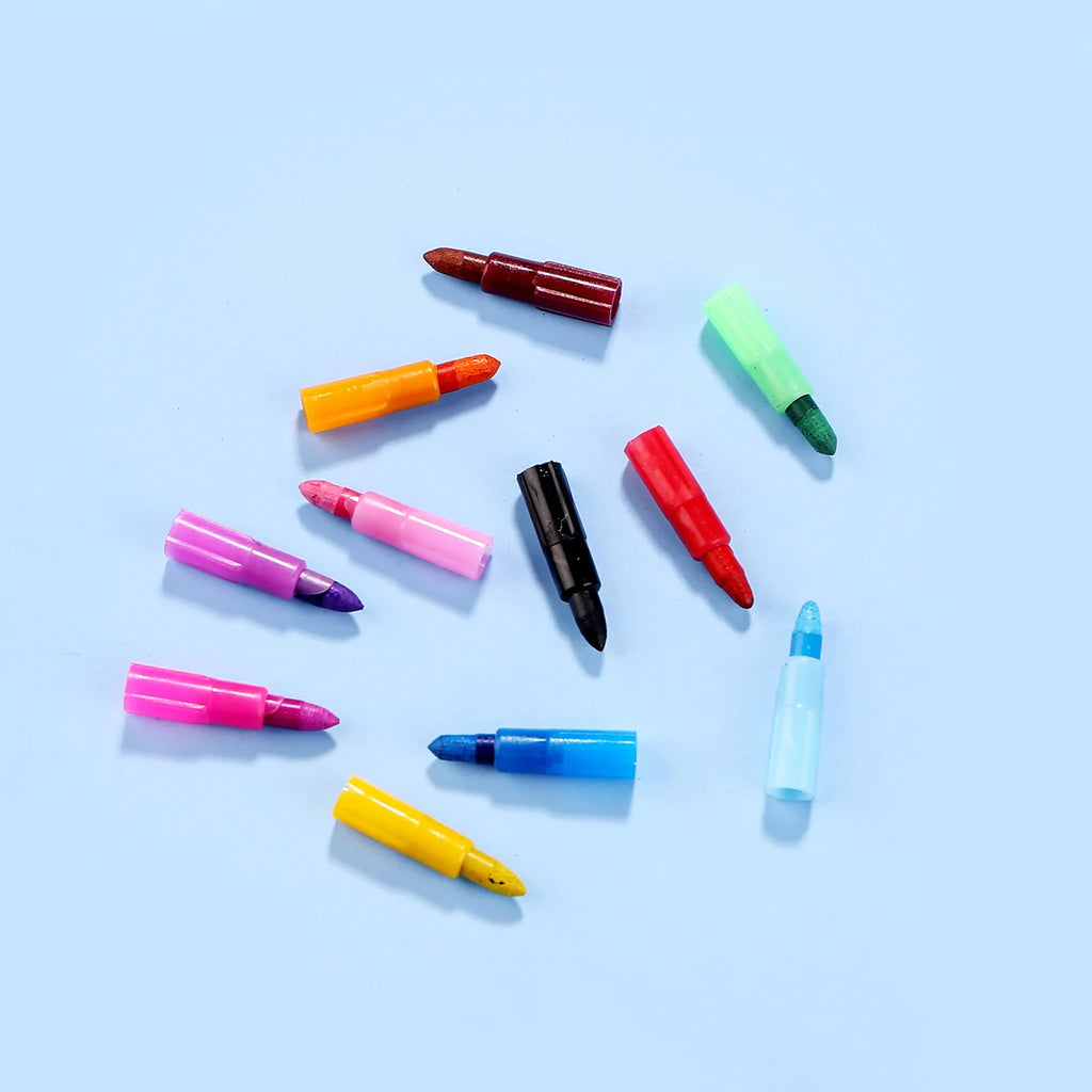 12-36Pcs Set Stackable Colorful Painting Graffiti Crayons Kids Party Supplies Birthday Gifts Kindergarten School Teacher Prizes Zpaxo