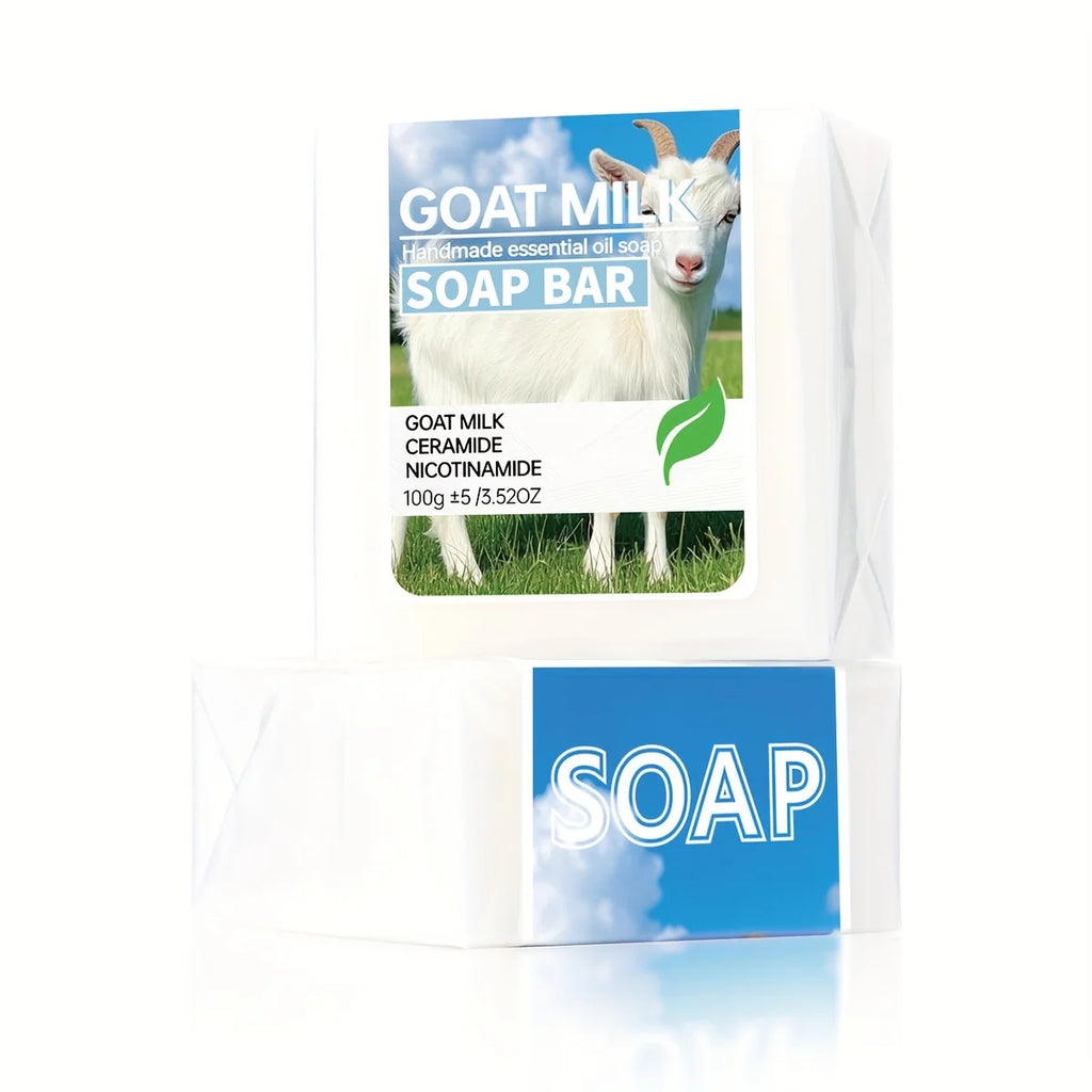 Goat Milk Ceramide & Niacinamide Soap – Face & Hand Bar 2pcs Cleansing Bar Soap Zpaxo