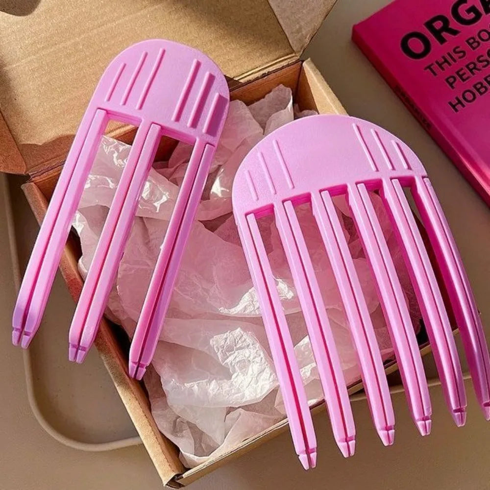 Air Bangs Hair Root Fluffy Clips Cushion Hair Root Hair Styling Tools Curling Hairpin Telescopic Exquisite Plastic Hair Curlers Zpaxo Pink-3-6 Teeth