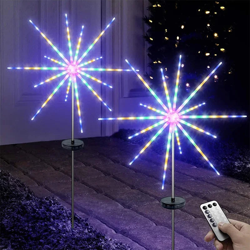Outdoor Solar Lights Waterproof Decoration Meteor Horse 8 Modes Zpaxo