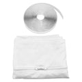 Double Hose Portable AC Window Vent Zipper Door Sealing Plate Dryer