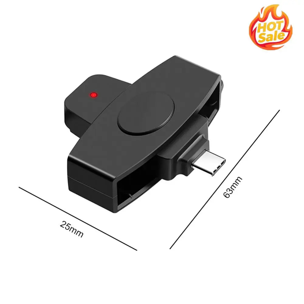 Card Reader Portable EMV Card External Reader Bank Tax Declaration Accessories Support for Windows for OS Zpaxo