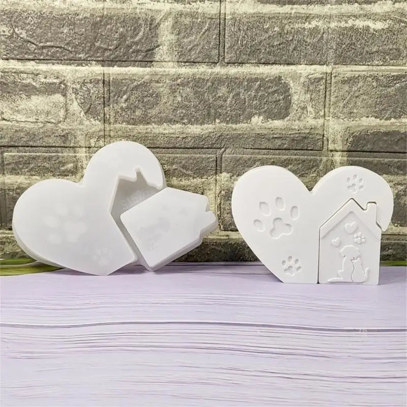 Heart House Silicone Molds Heat Resistant Epoxy Resin Craft Soap Home