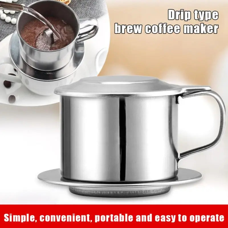 Coffee Filter Infuse Cup Vietnamese Coffee Dripper Maker 1PC Zpaxo