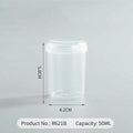 Refillable Travel Jars 20–50ml | Leak-Proof PP Cosmetic Containers