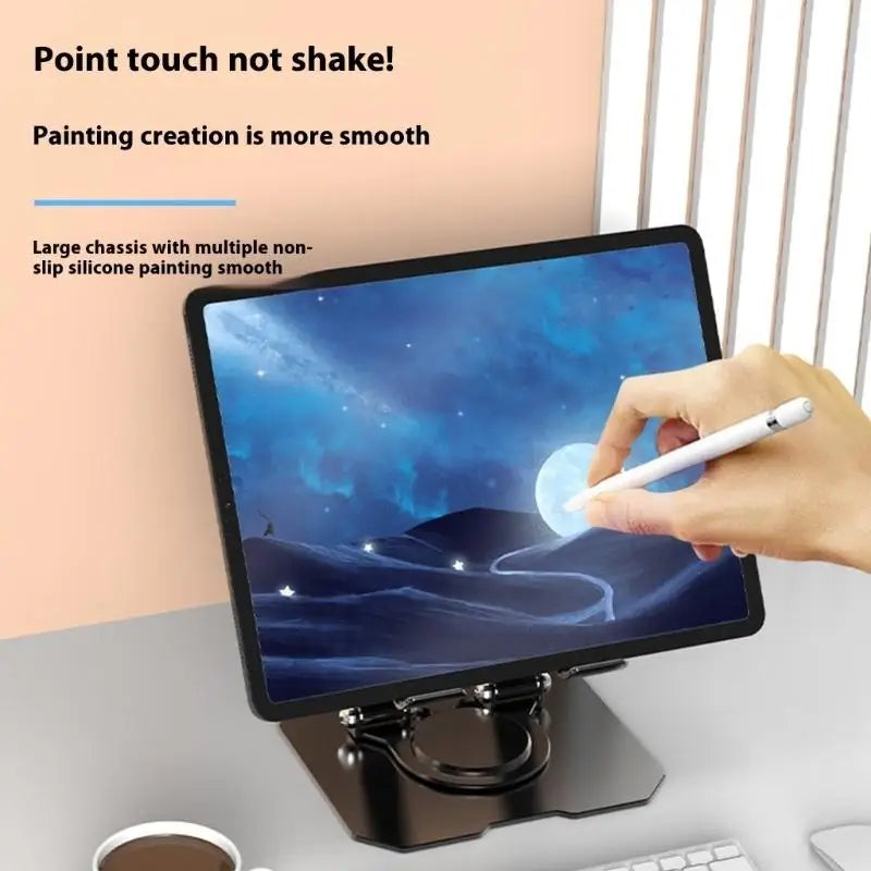 652F Heavy Duty Tablets Phone Stand Rotating Swiveling Base Slip Zpaxo