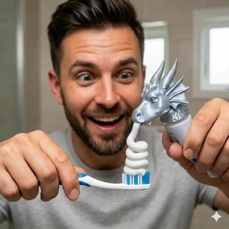 1/2pcs Dragon Head Toothpaste Dispenser – Creative Cap Topper, Fun Bathroom Gadget for Sink & Home Decor Zpaxo