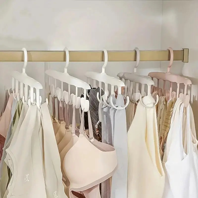 12-Hook Rotating Hanger – Space-Saving Closet Organizer for Ties, Belts, Underwear, Skirts | Portable Home & Dorm Storage Zpaxo