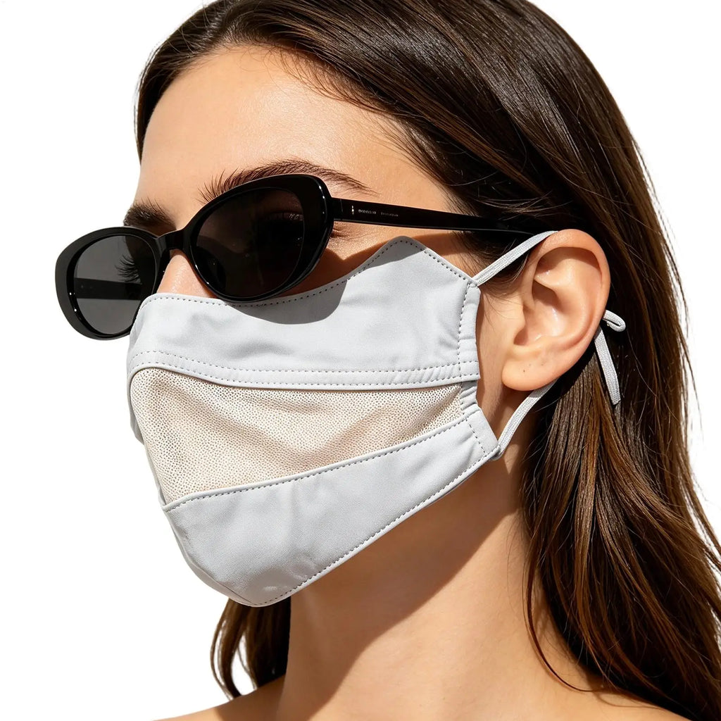 Ice Silk UV Face Mask UPF 50 – Cooling Sun Cover for Sports UV Cooling Face Mask Zpaxo