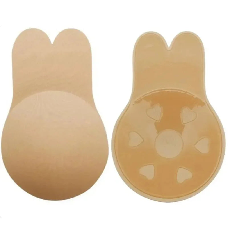 Silicone Strapless Push-Up Bra & Nipple Covers – Reusable