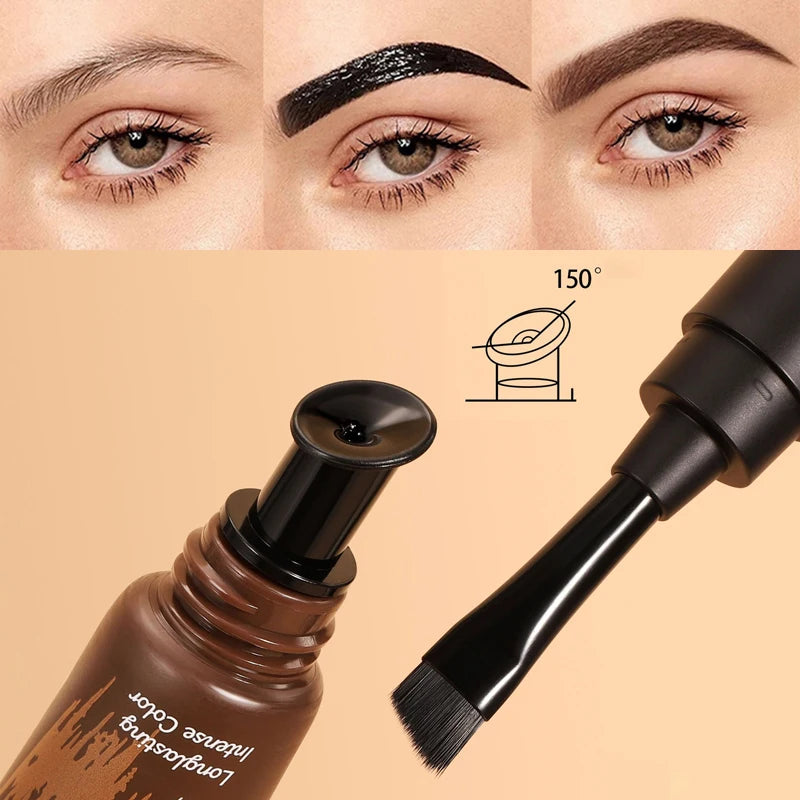 5-color Tear-off Eyebrow Gel Brush Combined Long-lasting Intense