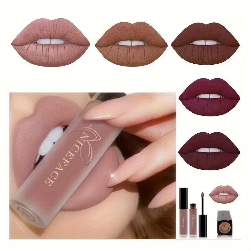 20 Colors Optional, High Pigmented Matte Velvet Lip Glaze - Long-Lasting, Smudge-Proof, Non-Moisturizing Liquid Lipstick 1pc Zpaxo
