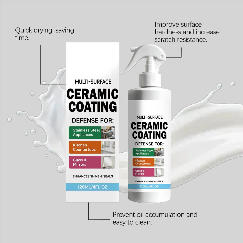 Ceramic Coating Spray Stainless Steel Glass Long Lasting Shine Seal