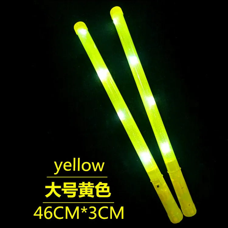 LED Glow Sticks Neon Fluorescent Dark Light 3 Modes Wedding Birthday
