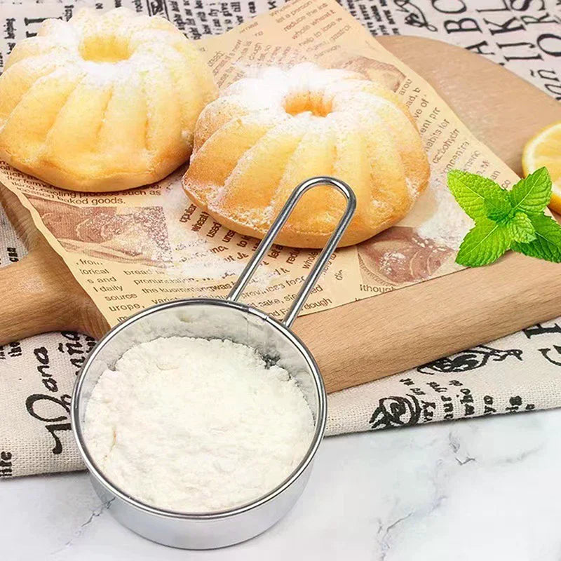 Handheld Coffee Powder Mesh Sieve Baking Tools Stainless Steel Flour Zpaxo