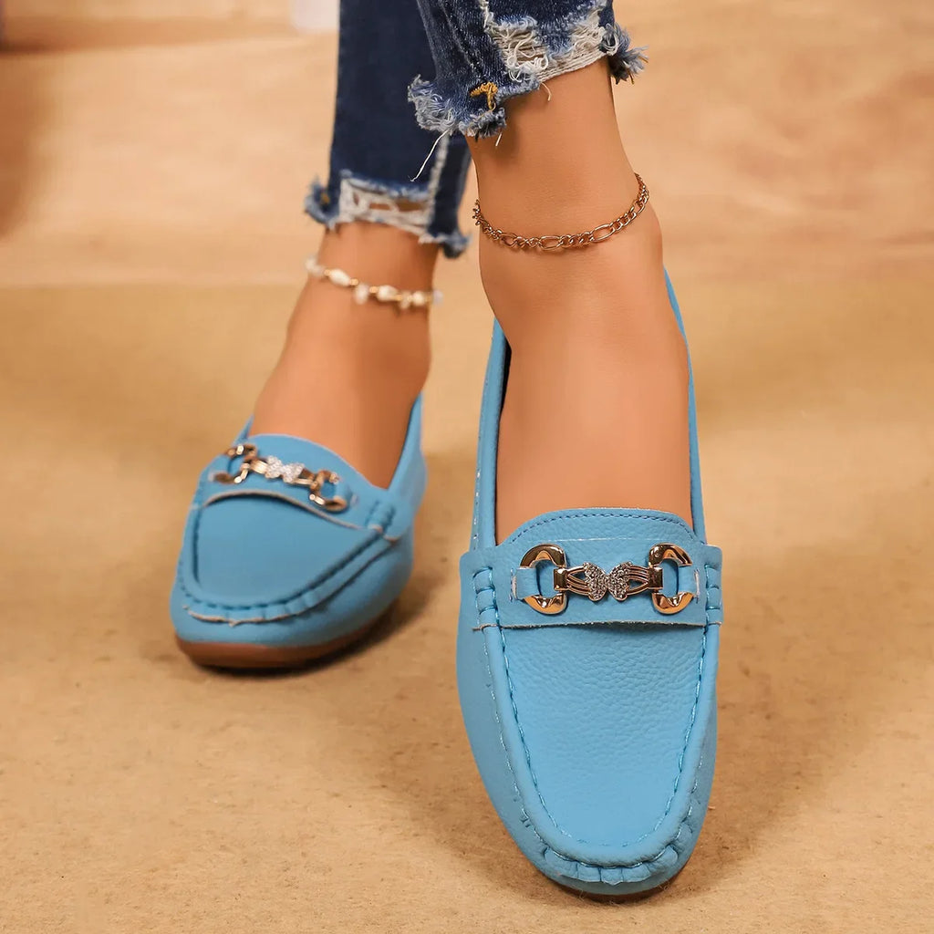 Women Loafers 2025 New Round Toe Solid Flat Sneakers Women Spring Autumn Shoes Casual Slip on Mary Jane Shoes Zapatos De Mujer Zpaxo