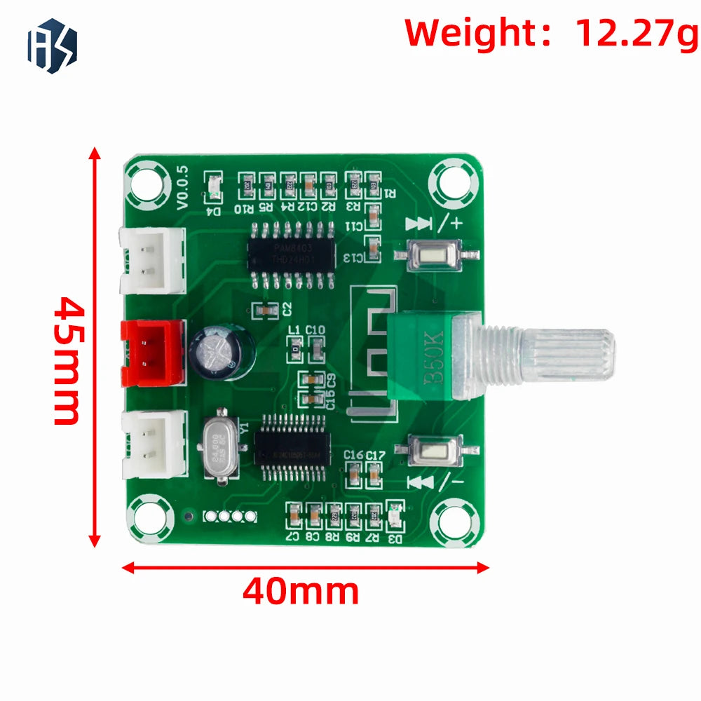 XH-A158 Bluetooth 5 0 Stereo Amplifier Board 5W 2 Class-d PAM8403 Zpaxo