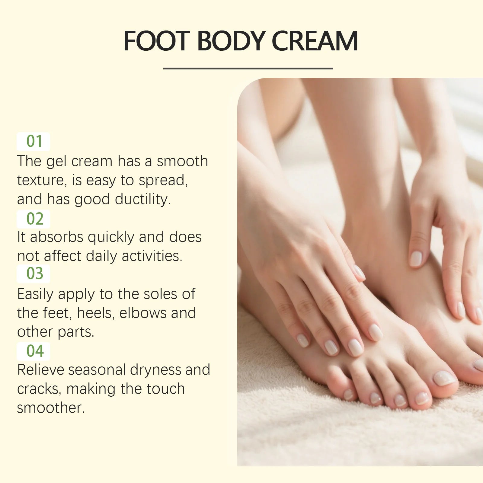 Hoygi 40% Urea Foot & Hand Cream – Cracked Heel Moisturizer Foot & Hand Cream Zpaxo