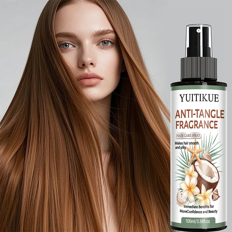 YUITIKUE Coconut Argan Oil Hair Spray – Detangle & Shine Leave-In Hair Spray Zpaxo