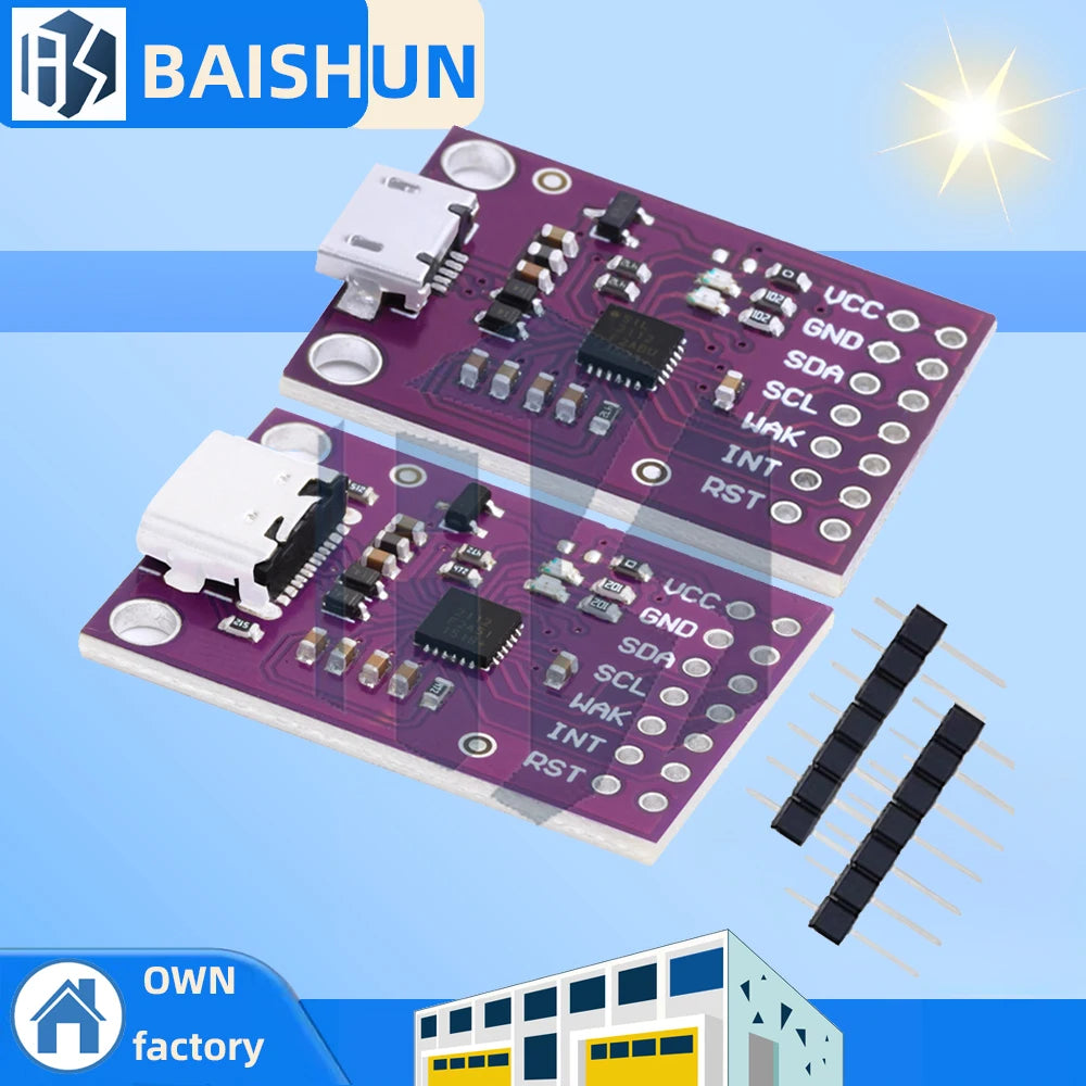 ‌CP2112 USB to SMBus/I2C Bridge Evaluation Kit – HID-Compliant Debug Board with Micro-USB for CCS811 Gas Sensor for Arduino 3.3V Zpaxo