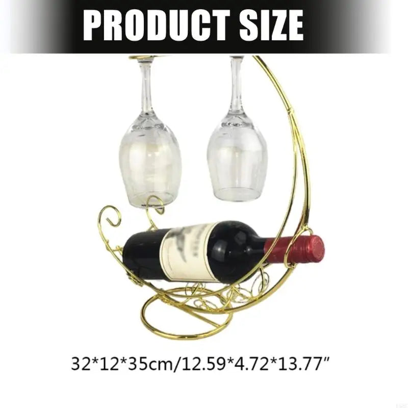 Sturdy Metal Pirate Ship Inspired Wine Rack Bottle Storage Decorative