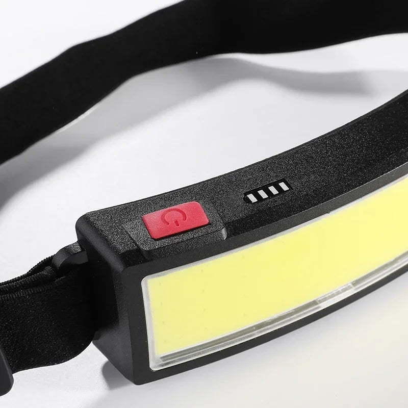 COB 180 Floodlight LED Headlamp Flashlightflashlight 3 Modes Built-in Zpaxo
