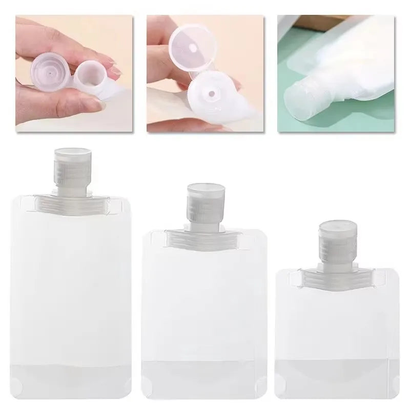 Travel Squeeze Bags – Refillable Toiletry Pouches 30/50/100ml