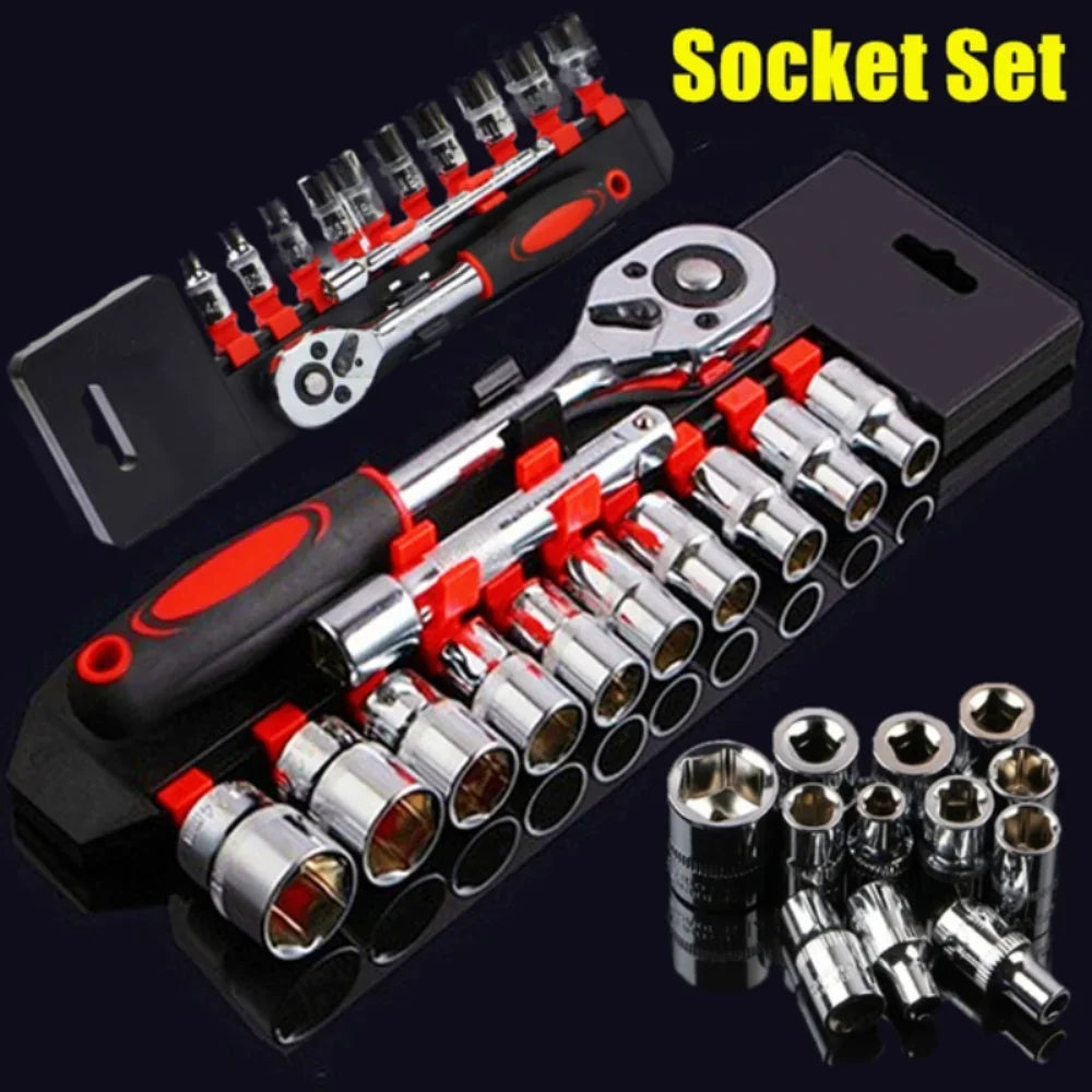 12 Pcs Set Wrench Socket Set Motorcycle Bicycle Repairing Tool Hardware Car Boat Auto Repair Tools Bike Multitool Bike Tool Kit Zpaxo As shown